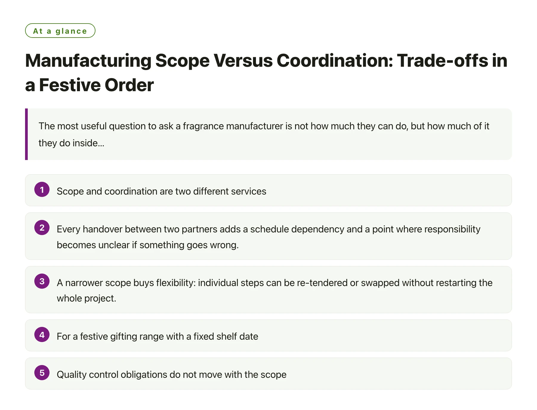 Manufacturing Scope Versus Coordination: Trade-offs in a Festive Order——全文要点速览